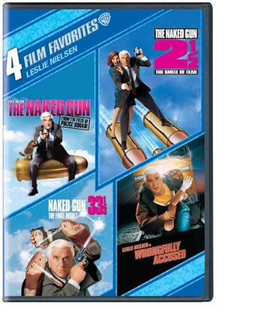 4 Film Favorites: Leslie Nielsen (Naked Gun From The Files Of Police Squad, Naked Gun 2 & 1/2 : The Smell Of Fear, Naked Gun 33 1/3: The Final Insult, Wrongfully Accused)